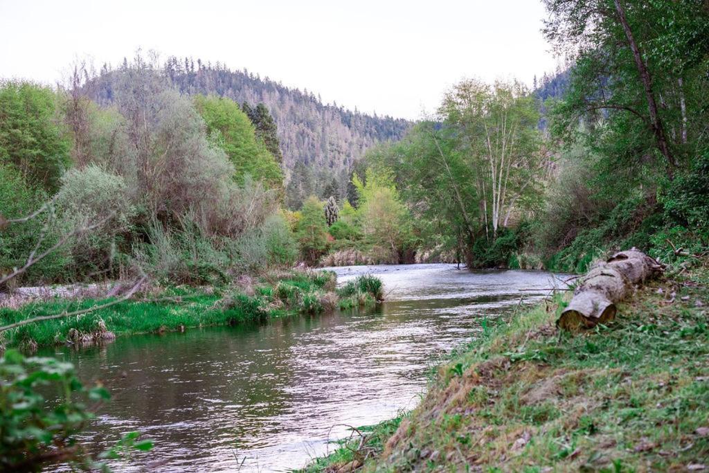 Cozy Wild West Covered Wagon Next To River グランツ・パス エクステリア 写真